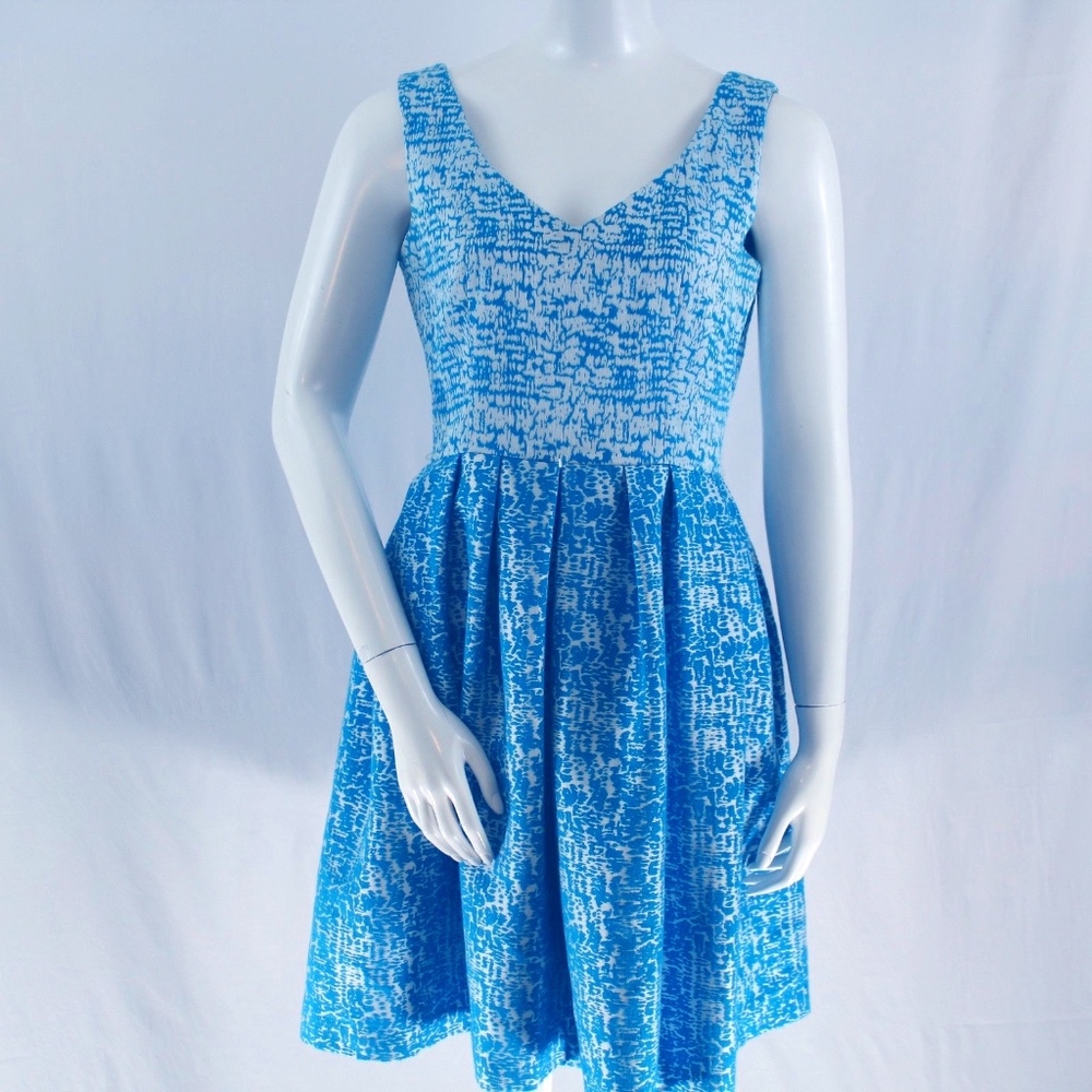 Calvin Klein Blue White Dress